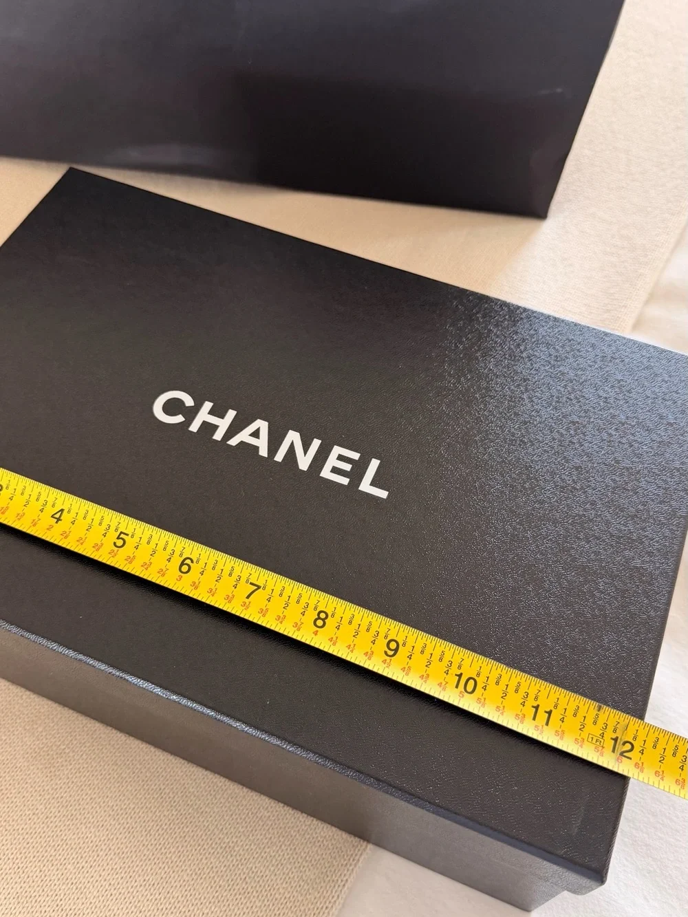 Chanel Ballet Flats Empty Shoe Box + Shopping Bag + Camellia